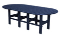 Wildridge Wildridge Classic Recycled Plastic Oval Dining Table Patriot Blue Outdoor Table LCC-291-PAB