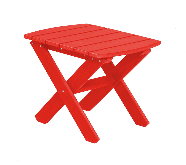 Wildridge Wildridge Classic Recycled Plastic Rectangular Side Table Bright Red Side Table LCC-228-BR