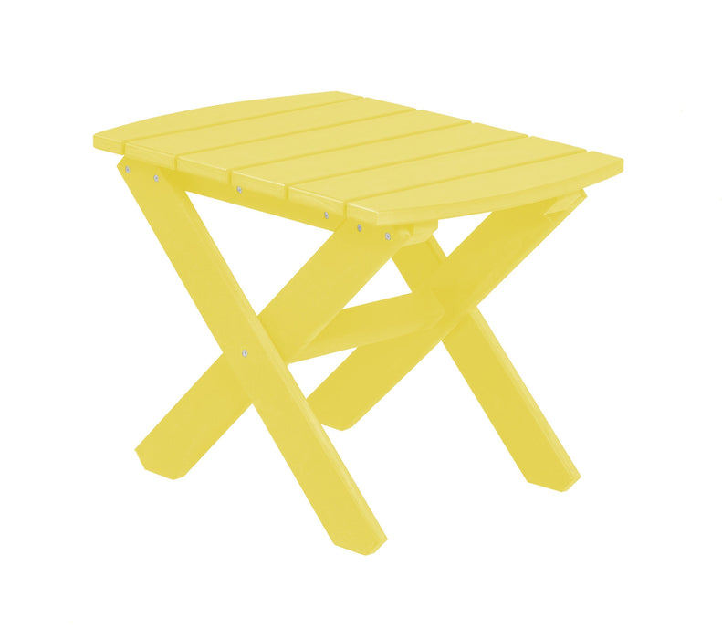Wildridge Wildridge Classic Recycled Plastic Rectangular Side Table Lemon Yellow Side Table LCC-228-LY