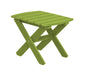 Wildridge Wildridge Classic Recycled Plastic Rectangular Side Table Lime Green Side Table LCC-228-LG