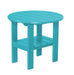 Wildridge Wildridge Classic Recycled Plastic Round Side Table Aruba Blue Side Table LCC-223-AB