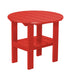 Wildridge Wildridge Classic Recycled Plastic Round Side Table Bright Red Side Table LCC-223-BR