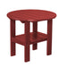 Wildridge Wildridge Classic Recycled Plastic Round Side Table Cardinal Red Side Table LCC-223-CR