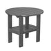 Wildridge Wildridge Classic Recycled Plastic Round Side Table Dark Gray Side Table LCC-223-DG