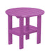 Wildridge Wildridge Classic Recycled Plastic Round Side Table Purple Side Table LCC-223-PU