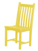 Wildridge Wildridge Classic Recycled Plastic Side Chair Lemon Yellow Chair LCC-253-LY