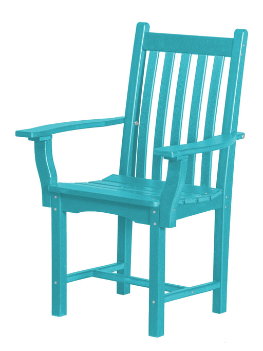 Wildridge Wildridge Classic Recycled Plastic Side Chair with Arms Aruba Blue Chair LCC-254-AB