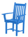 Wildridge Wildridge Classic Recycled Plastic Side Chair with Arms Blue Chair LCC-254-BL