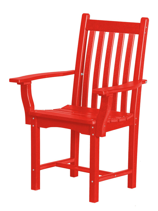 Wildridge Wildridge Classic Recycled Plastic Side Chair with Arms Bright Red Chair LCC-254-BR
