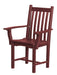 Wildridge Wildridge Classic Recycled Plastic Side Chair with Arms Cherry Chair LCC-254-C