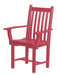 Wildridge Wildridge Classic Recycled Plastic Side Chair with Arms Dark Pink Chair LCC-254-DP