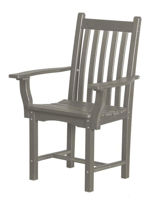 Wildridge Wildridge Classic Recycled Plastic Side Chair with Arms Light Gray Chair LCC-254-LGR