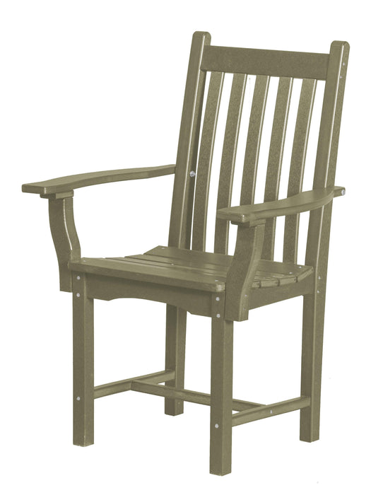 Wildridge Wildridge Classic Recycled Plastic Side Chair with Arms Olive Chair LCC-254-OL