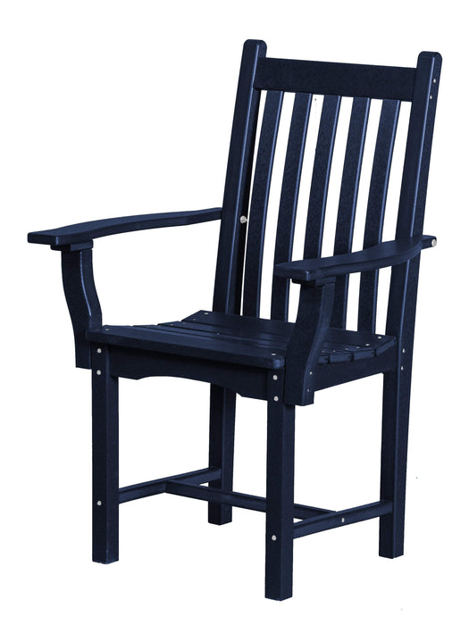 Wildridge Wildridge Classic Recycled Plastic Side Chair with Arms Patriot Blue Chair LCC-254-PAB