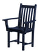 Wildridge Wildridge Classic Recycled Plastic Side Chair with Arms Patriot Blue Chair LCC-254-PAB