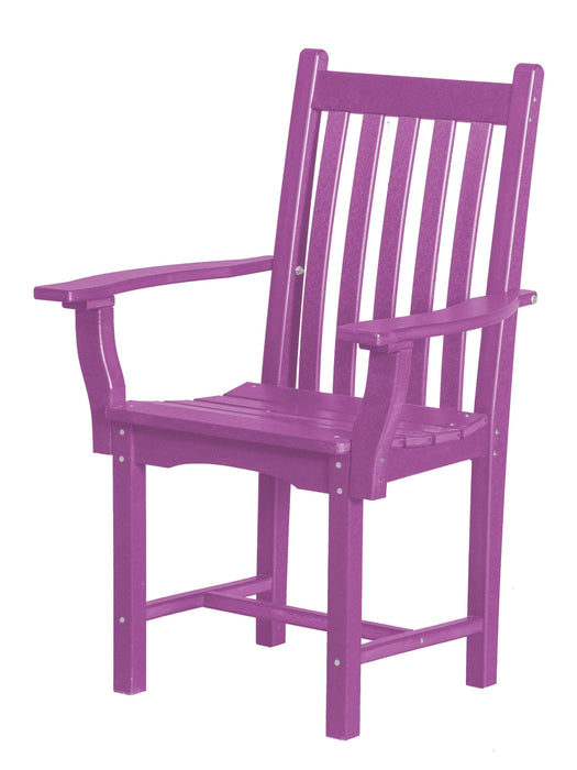 Wildridge Wildridge Classic Recycled Plastic Side Chair with Arms Purple Chair LCC-254-PU