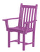 Wildridge Wildridge Classic Recycled Plastic Side Chair with Arms Purple Chair LCC-254-PU