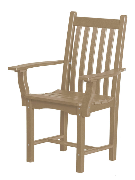 Wildridge Wildridge Classic Recycled Plastic Side Chair with Arms Weatherwood Chair LCC-254-WW