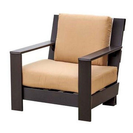 Wildridge Wildridge Contemporary Recycled Plastic Deep Seat Side Chair White / Aruba Chair LCC-301-WH/AR