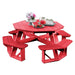 Wildridge Wildridge Heritage Octagon Picnic Table Bright Red Outdoor Table LCC-164-BRR