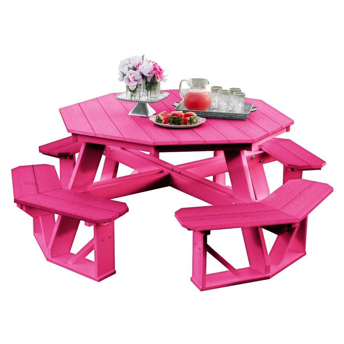Wildridge Wildridge Heritage Octagon Picnic Table Pink Outdoor Table LCC-164-PI