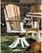 Wildridge Wildridge Heritage Outdoor Swivel Rocker Dining Chair Antique Mahogany on White Dining Chair LCC-155-AMW
