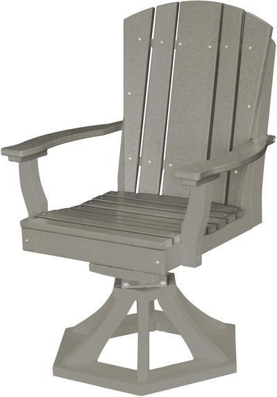 Wildridge Wildridge Heritage Outdoor Swivel Rocker Dining Chair Light Gray Dining Chair LCC-155-LIG