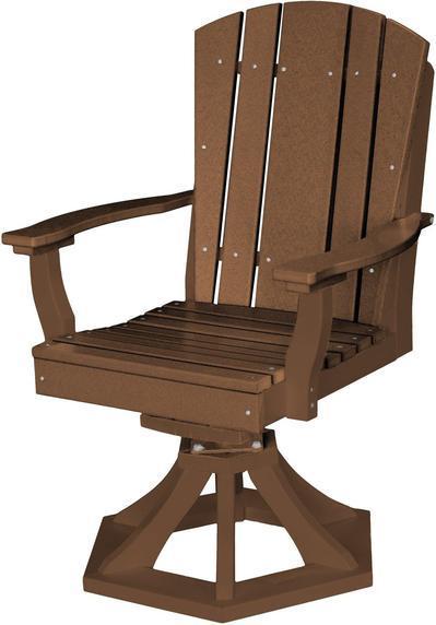 Wildridge Wildridge Heritage Outdoor Swivel Rocker Dining Chair Tudor Brown Dining Chair LCC-155-TUB