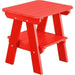 Wildridge Wildridge Heritage Recycled Plastic 2 Tier End Table Bright Red End Table LCC-120-BR