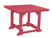 Wildridge Wildridge Heritage Recycled Plastic 44Inch x 44Inch Table Dark Pink Tables LCC-187-DP