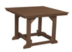 Wildridge Wildridge Heritage Recycled Plastic 44Inch x 44Inch Table Tudor Brown Tables LCC-187-TB
