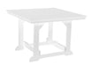 Wildridge Wildridge Heritage Recycled Plastic 44Inch x 44Inch Table White Tables LCC-187-WH