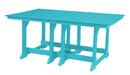 Wildridge Wildridge Heritage Recycled Plastic 44Inch x 72Inch Table Aruba Blue Tables LCC-189-AB