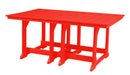 Wildridge Wildridge Heritage Recycled Plastic 44Inch x 72Inch Table Bright Red Tables LCC-189-BR