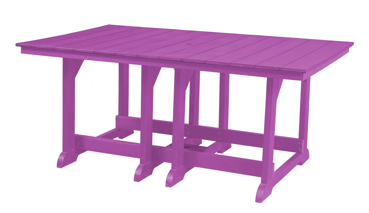Wildridge Wildridge Heritage Recycled Plastic 44Inch x 72Inch Table Purple Tables LCC-189-PU