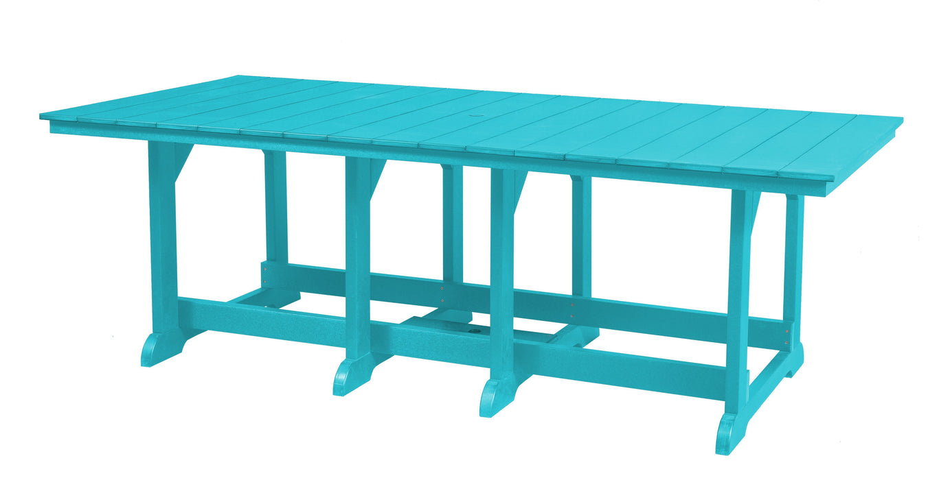 Wildridge Wildridge Heritage Recycled Plastic 44Inch x 94Inch Table Aruba Blue Tables LCC-191-AB