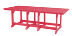 Wildridge Wildridge Heritage Recycled Plastic 44Inch x 94Inch Table Dark Pink Tables LCC-191-DP
