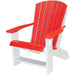 Wildridge Wildridge Heritage Recycled Plastic Adirondack Chair Bright Red on White Adirondack Chair LCC-114-BROW
