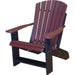 Wildridge Wildridge Heritage Recycled Plastic Adirondack Chair Cherrywood on Black Adirondack Chair LCC-114-CWOB