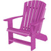 Wildridge Wildridge Heritage Recycled Plastic Adirondack Chair Purple Adirondack Chair LCC-114-PU