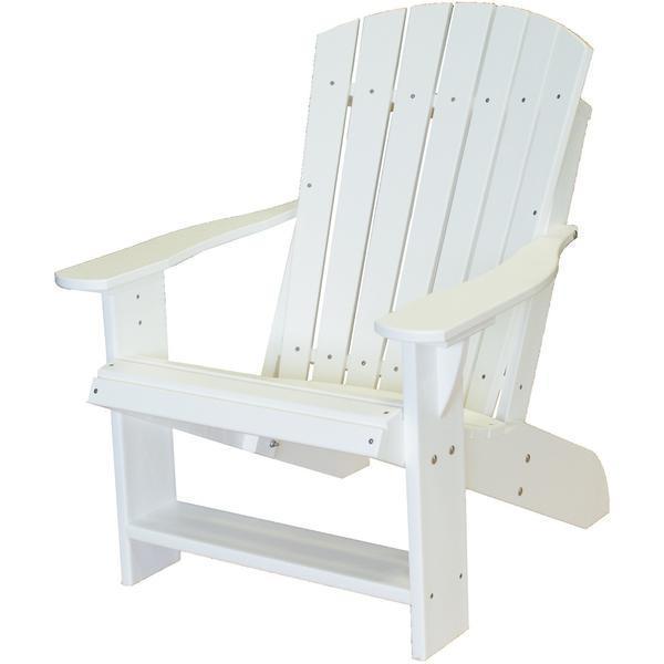 Wildridge Wildridge Heritage Recycled Plastic Adirondack Chair White Adirondack Chair LCC-114-WH