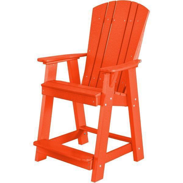 Wildridge Wildridge Heritage Recycled Plastic Balcony Chair Bright Red Chair LCC-150-BR