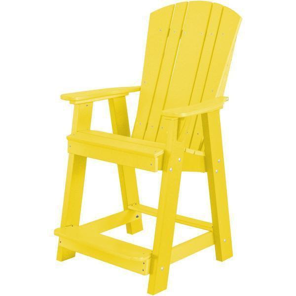 Wildridge Wildridge Heritage Recycled Plastic Balcony Chair Lemon Yellow Chair LCC-150-LY