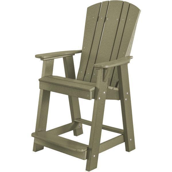 Wildridge Wildridge Heritage Recycled Plastic Balcony Chair Olive Chair LCC-150-OL
