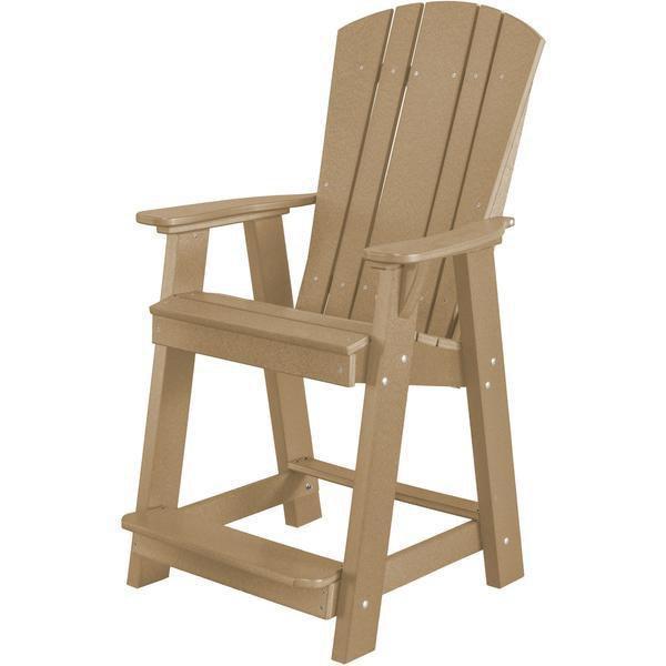 Wildridge Wildridge Heritage Recycled Plastic Balcony Chair Weatherwood Chair LCC-150-WW