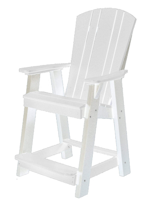 Wildridge Wildridge Heritage Recycled Plastic Balcony Chair White Chair LCC-150-WH