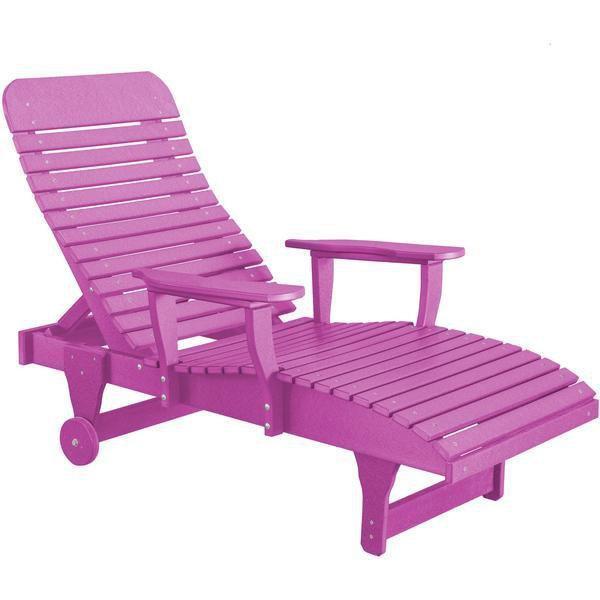 Wildridge Wildridge Heritage Recycled Plastic Chaise Lounge Purple Chaise Lounge LCC-160-PU