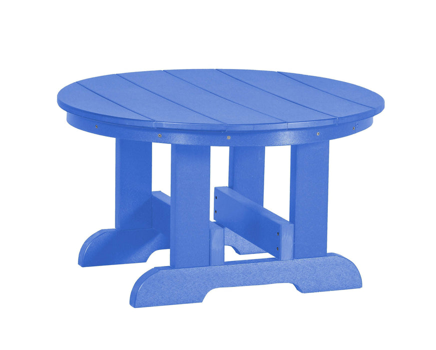 Wildridge Wildridge Heritage Recycled Plastic Conversation Table Blue Conversa?tion Table LCC-121-BL