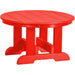 Wildridge Wildridge Heritage Recycled Plastic Conversation Table Bright Red Conversa?tion Table LCC-121-BR