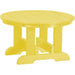 Wildridge Wildridge Heritage Recycled Plastic Conversation Table Lemon Yellow Conversa?tion Table LCC-121-LY